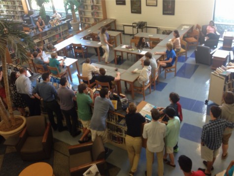 Trivia matches were held both in Gills and the library during lunch, attracting many students to come watch their fellow peers compete. 