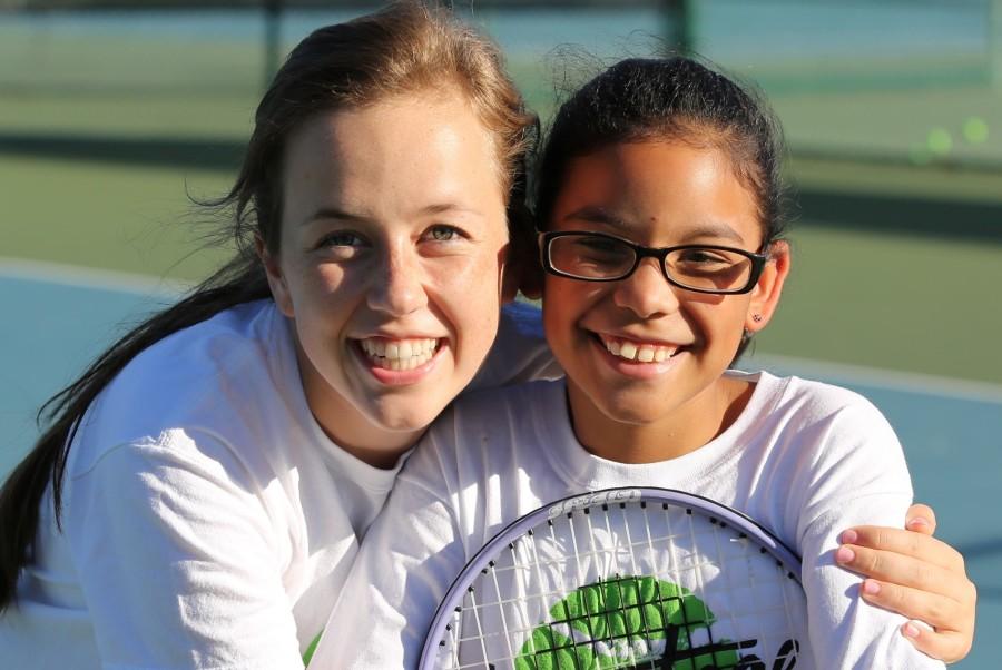 Alex+Livingstone+enjoys+a+final+tennis+clinic+with+the+children+she+has+helped.