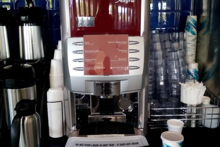 Berkeleys espresso machine sees frequent use in the mornings.