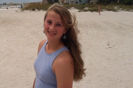 Junior Freyda Mannering enjoys the sunny beaches of Florida. 