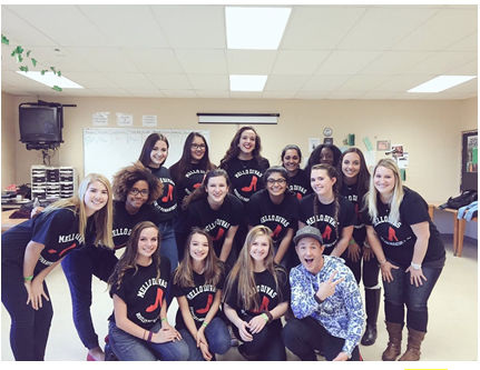 Here the Mello Divas can be seen at the National Kettering A Cappella Workshop. 