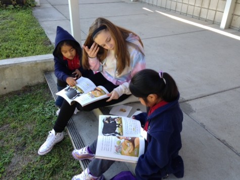 Students at RCMA enjoyed reading books with Berkeley ninth graders. 