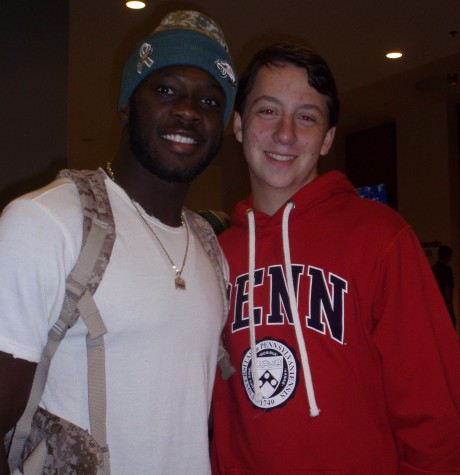 Freshman Jack Touchton meets Agholor. 