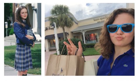 Rory and Paris didn't have the opportunity to shop for their school clothes at the mall. Check out that plaid! Yikes!