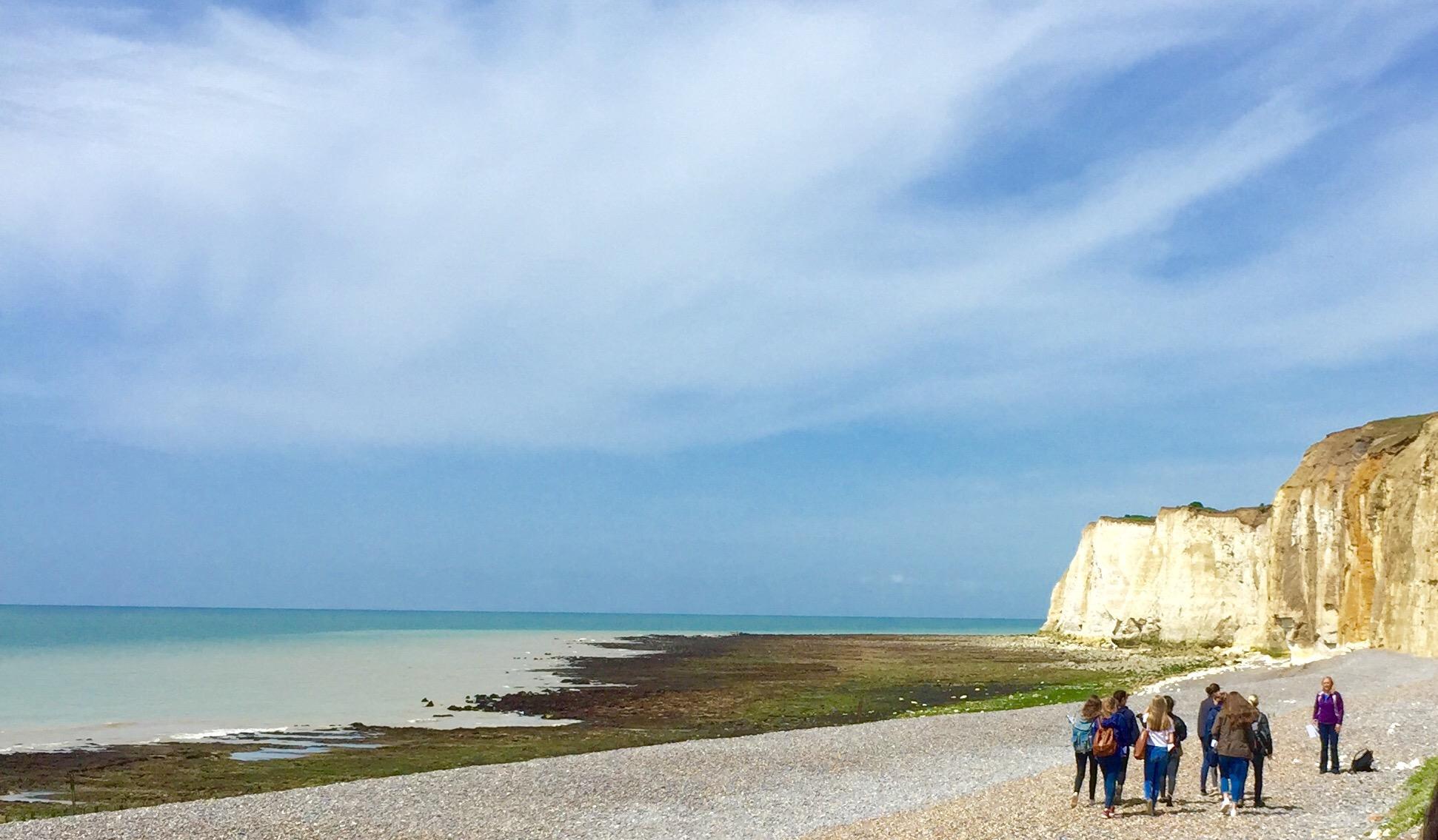 NEWHAVEN AND SEAFORD: Some students took a geography trip to Newhaven and Seaford to study the cliffs there and how the water affected the beaches of the town.