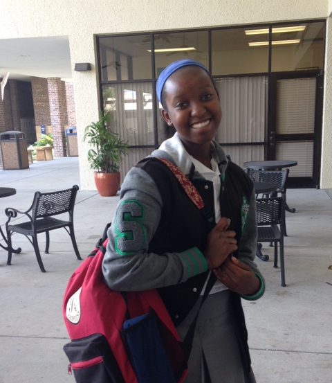 SHOW YOUR STYLE! Kennedy Perry ’20 expresses her love of Harry Potter with all kinds of Harry Potter apparel, including but not limited to a green Slytherin jacket and red Hogwarts Express backpack. She recommends the in-store kiosk Topshop for other fans looking for Harry Potter-themed attire.