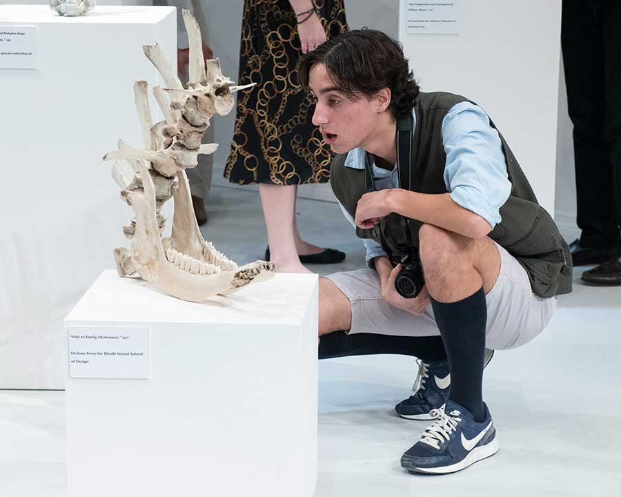 STUDENT PIECES ON SET: Various pieces featured on the set of Museum were created by members of Berkeley’s Advanced Art class, including Maureen Tanner ’19, Asher Behar ’19, Alexandra Politowicz ’20, Jacqueline Hennecke ’20, Ornella Pigeon ’19. 