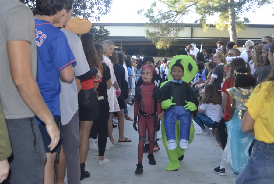 AREA 51?: Halloween brought many creatures and aliens to the Berkeley campus this year. Photo by Rachel Mintz
