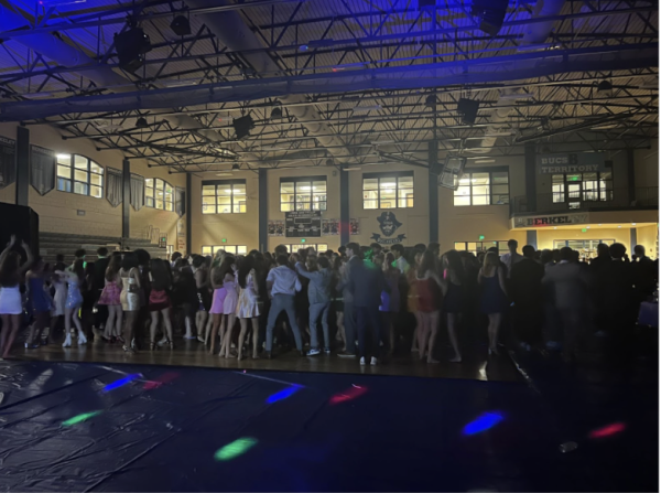 DARE TO DANCE: After some time, the dance floor filled up with students from across all grade levels.