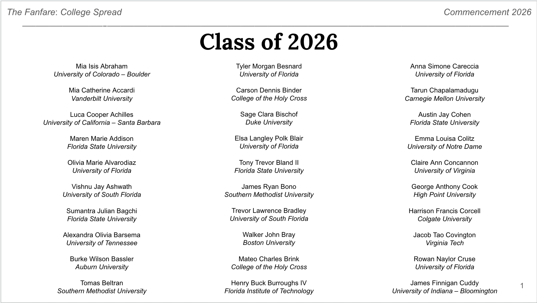 Commencement 2026
