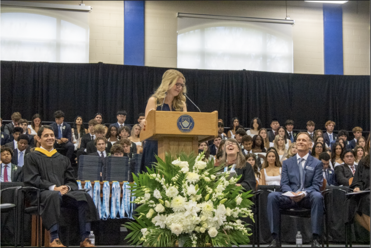 THE “RIGHT” PATH: Kirsten Berkman smiles as she recalls the hilariously bizarre tactic her seventh-grade English teacher used to get her attention 